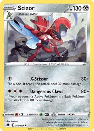 Scizor — SWSH: Crown Zenith Pokémon TCG card by kodama