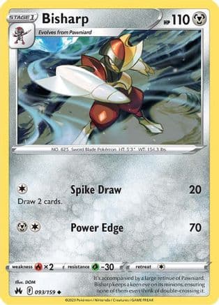 Bisharp — SWSH: Crown Zenith Pokémon TCG card by DOM
