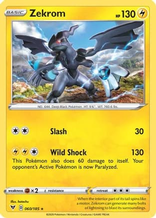 Zekrom - 060/185 (Cosmos Holo) — Miscellaneous Cards & Products
