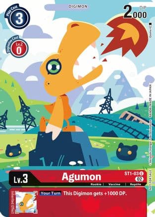 Agumon (Digimon Illustration Competition Pack 2022) — Dimensional Phase Digimon Card Game card by Goshu