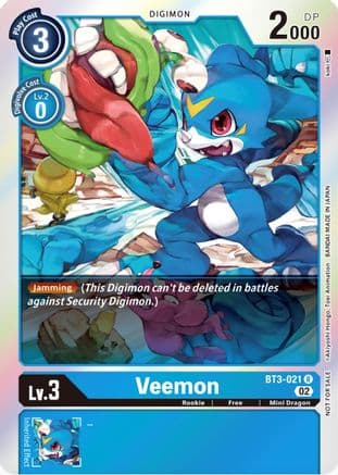 Veemon - BT3-021 (Official Tournament Pack Vol.8) — Release Special Booster 1.0