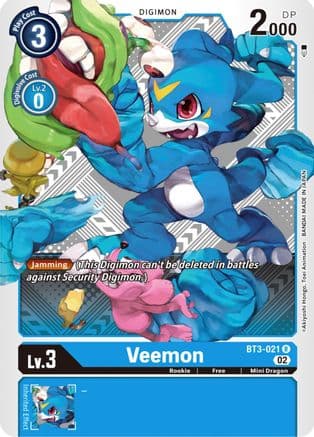 Veemon - BT3-021 (Winner Pack Dimensional Phase) — Release Special Booster 1.5