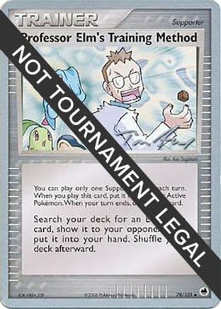 Professor Elm's Training Method - 2007 (Tom Roos) — World Championship Decks Pokémon TCG card by Tom Roos