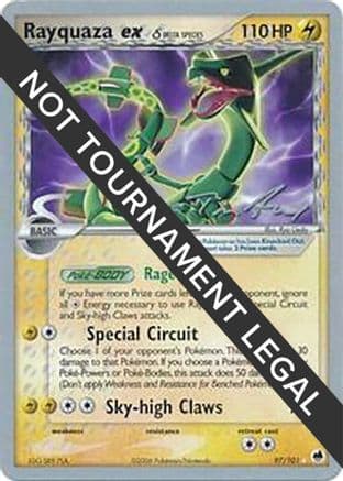 Rayquaza ex (Delta Species) - 2007 (Tom Roos) — World Championship Decks Pokémon TCG card by Tom Roos