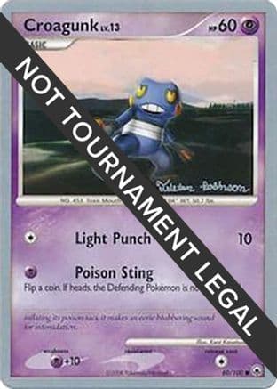 Croagunk - 2008 (Tristan Robinson) — World Championship Decks Pokémon TCG card by Tristan Robinson