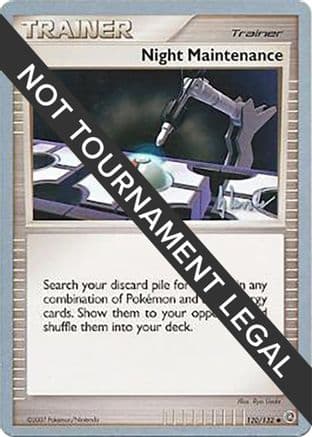 Night Maintenance - 2008 (Dylan Lefavour) — World Championship Decks Pokémon TCG card by Dylan Lefavour