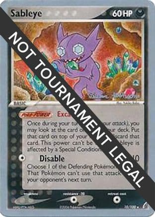 Sableye - 2008 (Tristan Robinson) — World Championship Decks Pokémon TCG card by Tristan Robinson