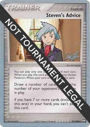 Steven's Advice - 2008 (Paul Atanassov) — World Championship Decks Pokémon TCG card by Paul Atanassov