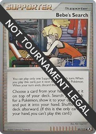 Bebe's Search - 2009 (Tsubasa Nakamura) — World Championship Decks Pokémon TCG card by Ken Sugimori