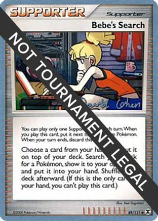 Bebe's Search - 2009 (David Cohen) — World Championship Decks Pokémon TCG card by David Cohen