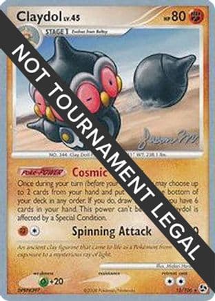 Claydol - 2009 (Jason Martinez) — World Championship Decks Pokémon TCG card by Jason Martinez