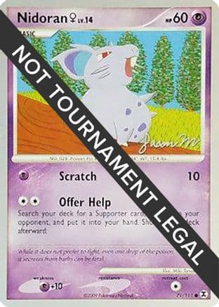 Nidoran F - 2009 (Jason Martinez) — World Championship Decks Pokémon TCG card by Jason Martinez