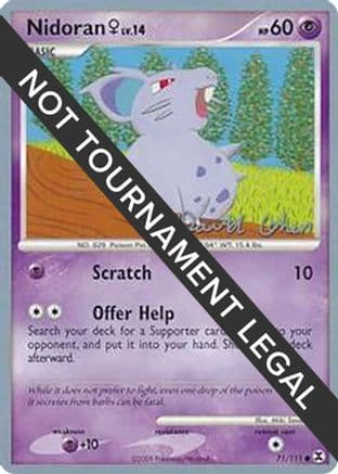 Nidoran F - 2009 (David Cohen) — World Championship Decks Pokémon TCG card by David Cohen