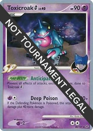 Toxicroak G (40) - 2009 (Tsubasa Nakamura) — World Championship Decks Pokémon TCG card by Tsubasa Nakamura