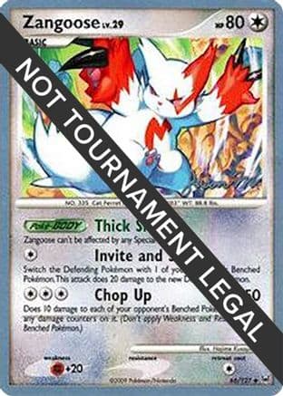 Zangoose - 2009 (Jason Martinez) — World Championship Decks Pokémon TCG card by Jason Martinez