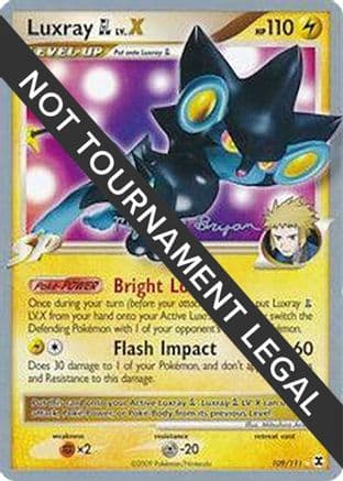 Luxray GL LV.X - 2010 (Mychael Bryan) — World Championship Decks Pokémon TCG card by Mychael Bryan