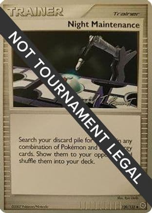Night Maintenance - 2010 (Michael Pramawat) — World Championship Decks Pokémon TCG card by Michael Pramawat