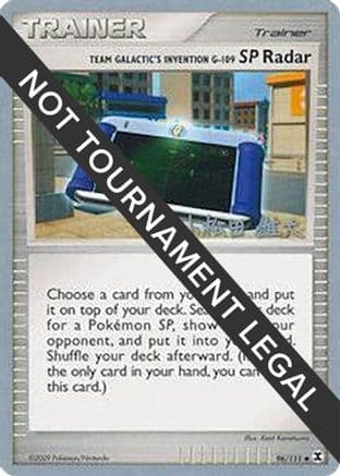 Team Galactic's Invention G-109 SP Radar - 2010 (Yuta Komatsuda) — World Championship Decks Pokémon TCG card by Yuta Komatsuda