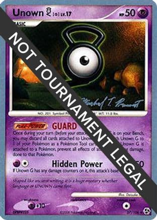 Unown [G] - 2010 (Michael Pramawat) — World Championship Decks Pokémon TCG card by Michael Pramawat