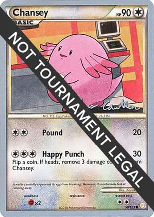 Chansey - 2011 (Ross Cawthon) — World Championship Decks Pokémon TCG card by Kanako Eo