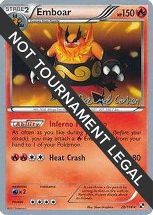 Emboar - 2011 (David Cohen) — World Championship Decks Pokémon TCG card by David Cohen
