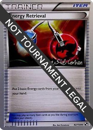 Energy Retrieval - 2011 (David Cohen) — World Championship Decks Pokémon TCG card by David Cohen