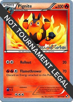Pignite - 2011 (David Cohen) — World Championship Decks Pokémon TCG card by David Cohen