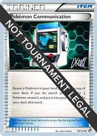 Pokemon Communication - 2011 (Christopher Kan) — World Championship Decks Pokémon TCG card by Christopher Kan