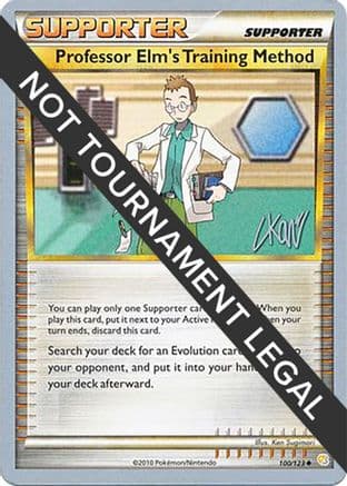 Professor Elm's Training Method - 2011 (Christopher Kan) — World Championship Decks Pokémon TCG card by Christopher Kan