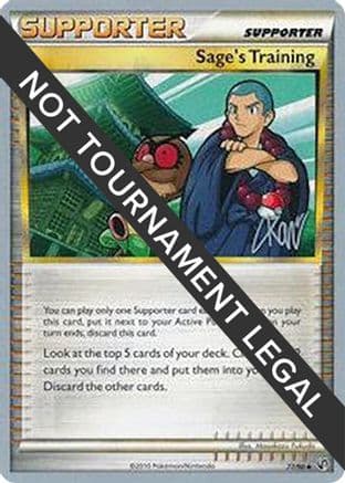 Sage's Training - 2011 (Christopher Kan) — World Championship Decks Pokémon TCG card by Christopher Kan