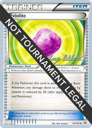 Eviolite - 2012 (Zachary Bokhari) — World Championship Decks Pokémon TCG card by Zachary Bokhari