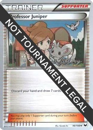 Professor Juniper - 2012 (Chase Moloney) — World Championship Decks Pokémon TCG card by Chase Moloney