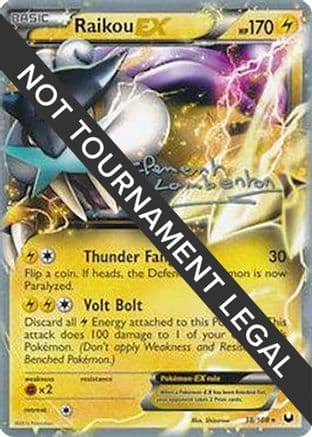 Raikou EX - 2013 (Clement Lamberton) — World Championship Decks Pokémon TCG card by Clement Lamberton