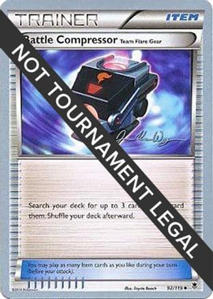 Battle Compressor (Team Flare Gear) - 2015 (Jacob Van Wagner) — World Championship Decks Pokémon TCG card by Jacob Van Wagner