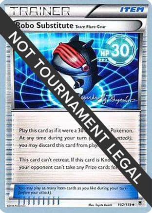 Robo Substitute (Team Flare Gear) - 2015 (Alejandro Ng-Guzman) — World Championship Decks Pokémon TCG card by Saya Tsuruta