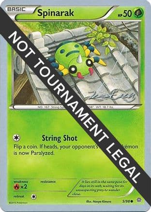 Spinarak - 2016 (Jesper Eriksen) — World Championship Decks Pokémon TCG card by Jesper Eriksen