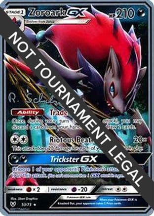 Zoroark GX - 2018 (Robin Schulz) — World Championship Decks Pokémon TCG card by Robin Schulz