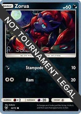 Zorua - 2018 (Robin Schulz) — World Championship Decks Pokémon TCG card by Robin Schulz