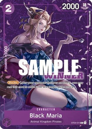 Black Maria (Tournament Pack Vol. 2) [Winner] — One Piece Promotion Cards