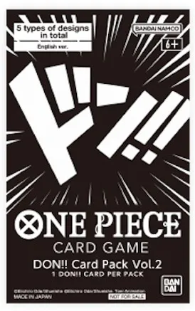 DON!! Card Pack Vol. 2 — One Piece Promotion Cards