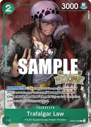 Trafalgar Law (Offline Regional 2023) [Participant] — One Piece Promotion Cards