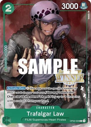 Trafalgar Law (Offline Regional 2023) [Winner] — One Piece Promotion Cards