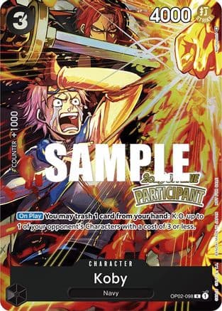 Koby (Offline Regional 2023) [Participant] — One Piece Promotion Cards