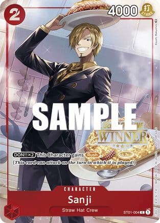Sanji (Offline Regional 2023) [Winner] — One Piece Promotion Cards