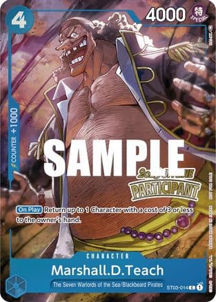 Marshall.D.Teach (Offline Regional 2023) [Participant] — One Piece Promotion Cards