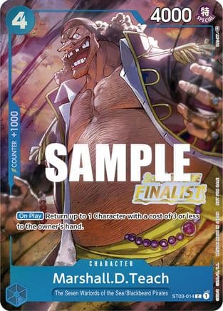 Marshall.D.Teach (Offline Regional 2023) [Finalist] — One Piece Promotion Cards