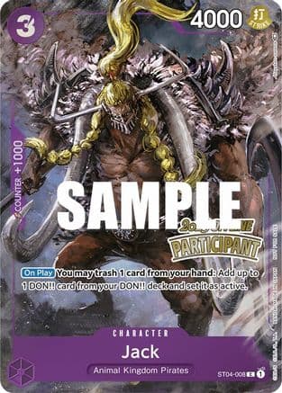 Jack (Offline Regional 2023) [Participant] — One Piece Promotion Cards