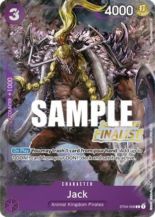 Jack (Offline Regional 2023) [Finalist] — One Piece Promotion Cards