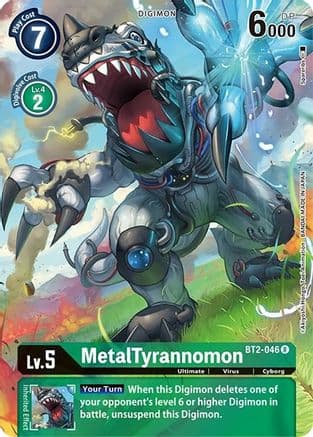 MetalTyrannomon (Alternate Art) — Dimensional Phase