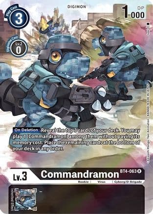 Commandramon (Alternate Art) — Dimensional Phase
